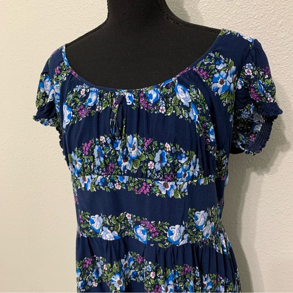 Collectif Dresses Collectif Vintage Carmen Folk Floral Gypsy Dress